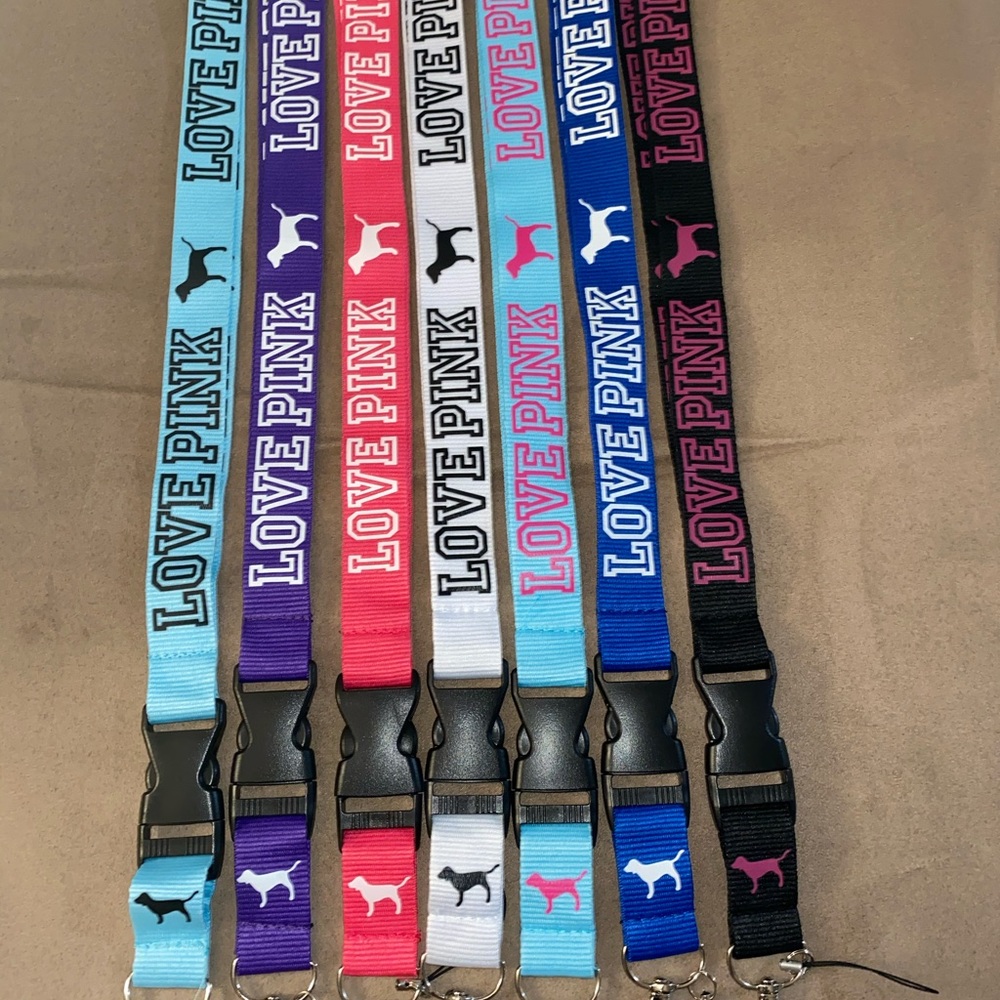 Love pink 25MM Lanyards keychain  brand new!